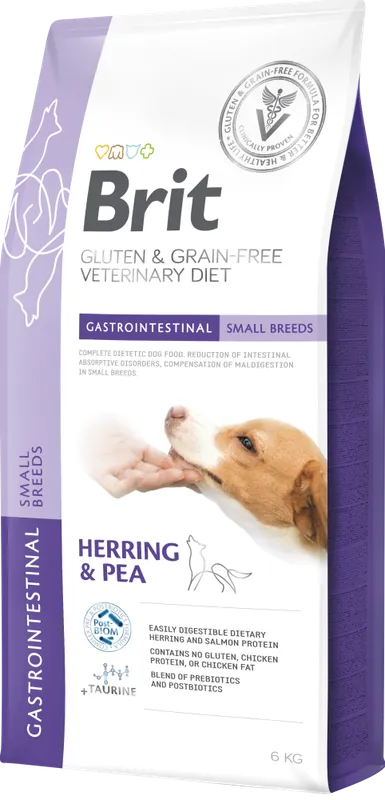 Brit Veterinary Diet Gastrointestinal Small Herring&Pea Karma ze śledziem dla psa 6kg Zniżka