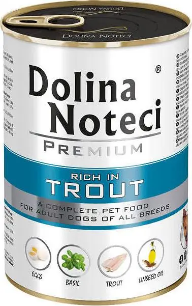 Dolina Noteci Premium Adult Karma z pstrągiem dla psa 400g Rabat