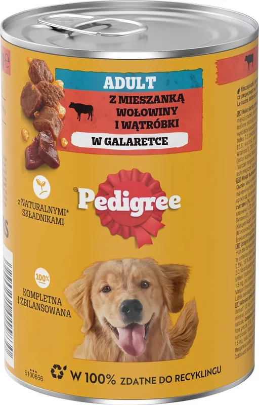 Pedigree Adult Karma z wołowiną w galaretce dla psa 400g Nowość