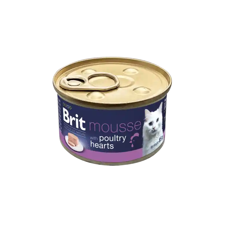 BRIT PREMIUM Cat Can with Poultry Heart 85g Szybka wysyłka