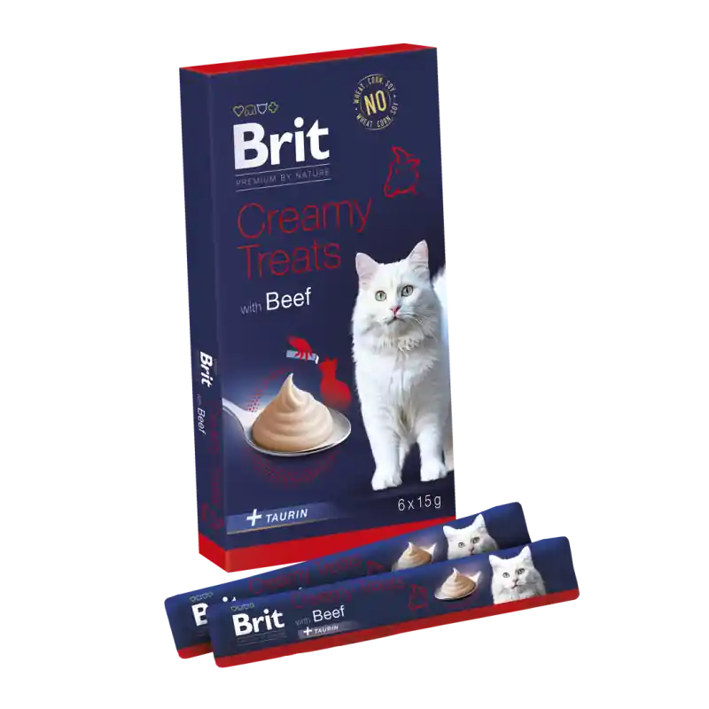 BRIT PREMIUM Cat Creamy Treats with Beef 6x15g Zamów teraz