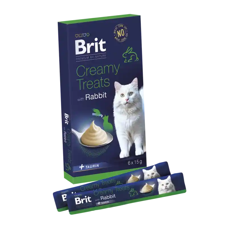 Obniżka ceny BRIT PREMIUM Cat Creamy Treats with Rabbit 6x15g