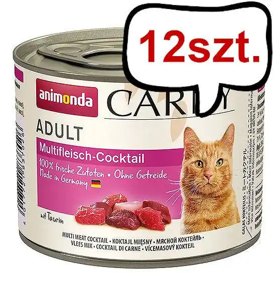 Animonda Carny Adult Koktajl Mięsny Mokra Karma dla kota op. 200g Pakiet 12szt. Zamów dziś