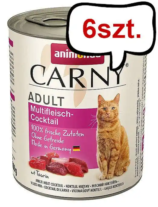 Animonda Carny Adult Koktajl Mięsny Mokra Karma dla kota op. 800g Pakiet 6szt. Wybór klientów