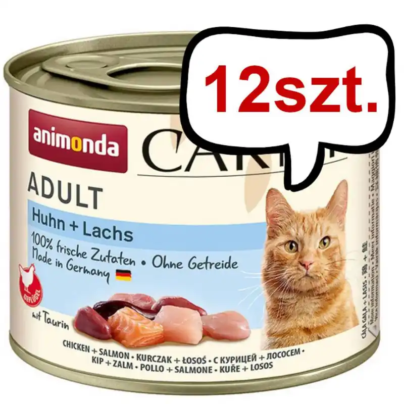 Animonda Carny Adult Kurczak i Łosoś Mokra Karma dla kota op. 200g Pakiet 12 szt. Dodaj do koszyka
