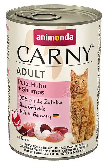 Animonda Carny Adult Wołowina i Indyk z Krewetkami Mokra Karma dla kota op. 400g Wyprzedaż