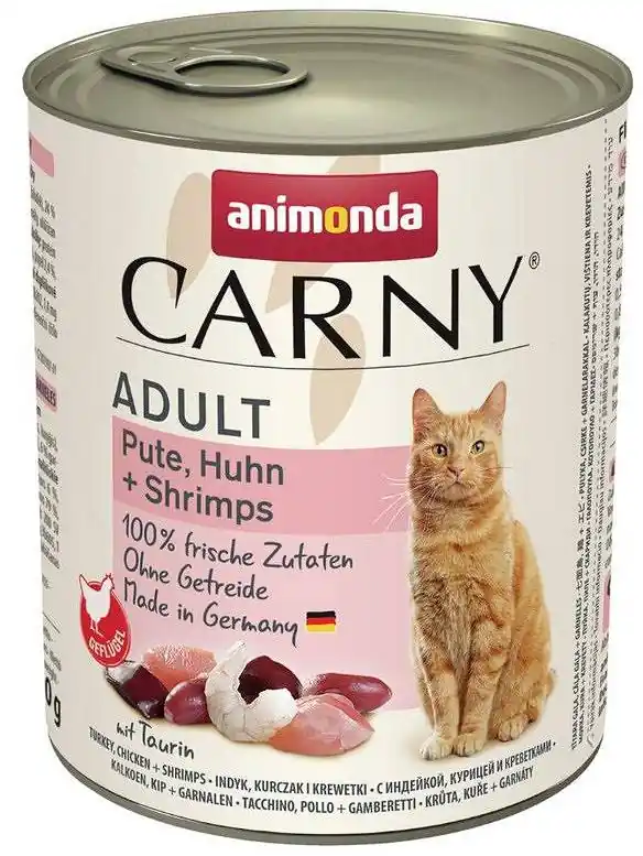 Obniżka ceny Animonda Carny Adult Wołowina i Indyk z Krewetkami Mokra Karma dla kota op. 800g