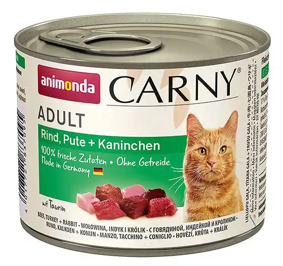 Animonda Carny Adult Wołowina i Indyk z Królikiem Mokra Karma dla kota op. 200g Oferta limitowana