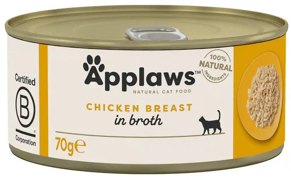 Applaws Natural Cat Food Kurczak w bulionie Mokra Karma dla kota op. 70g Nie przegap