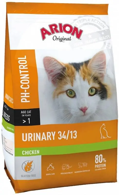 Arion Original Cat Urinary 34/13 Chicken Sucha Karma dla kota op. 2kg Nie przegap