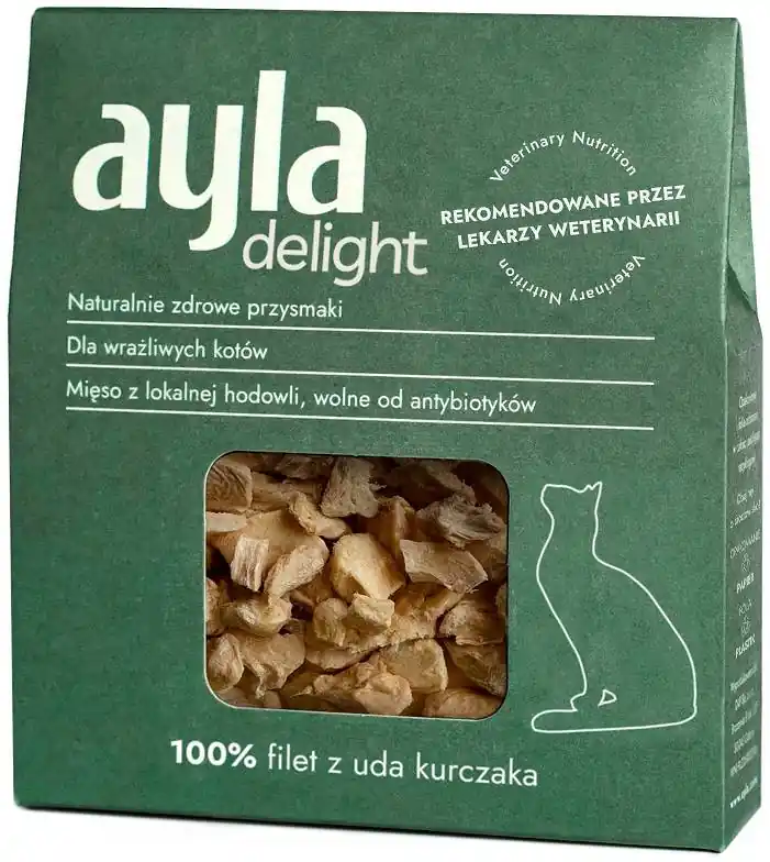 Ayla Delight Filet z uda kurczaka Przysmaki liofilizowane dla kota op. 28g Zniżka