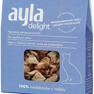 Ayla Delight Medaliony z indyka Przysmaki liofilizowane dla kota op. 28g Wyjątkowa oferta