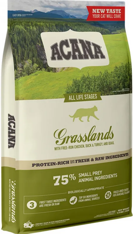 Acana Grasslands Sucha Karma dla kota op. 4.5kg Dostępne od ręki