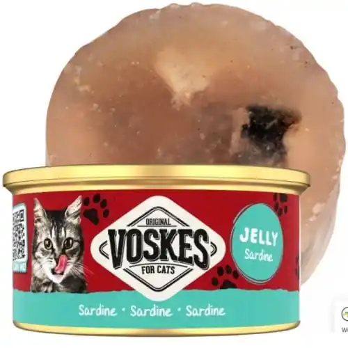 Mokra karma dla kota Voskes SARDINE Sardynki w galarecie 85g Nowość