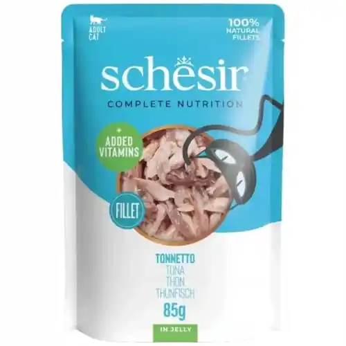 Schesir Karma mokra dla kota Filety tu艅czyka w galaretce Saszetka 85g Promocja