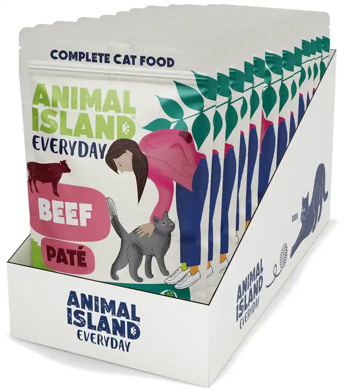 Bestseller Animal Island Everyday Beef Pate Mokra Karma dla kota op. 12x100g