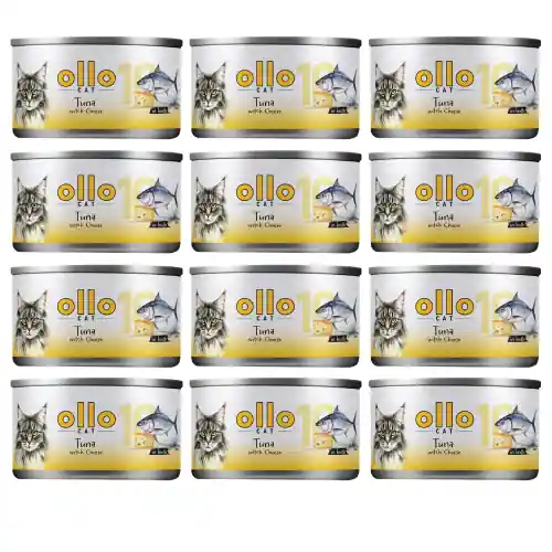 Ollo Cat nr 10 Tu艅czyk z Serem 12x70g Popularny
