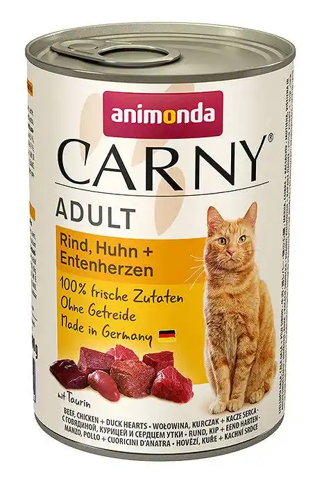 Animonda Carny Adult Wołowina i Kurczak z Kaczymi sercami Mokra Karma dla kota op. 400g Kup teraz