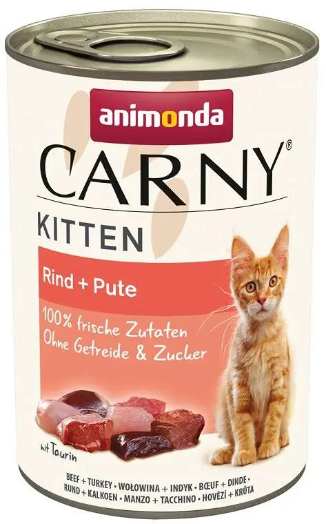 Najlepsza cena Animonda Carny Kitten Wołowina i indyk Mokra Karma dla kociąt op. 400g