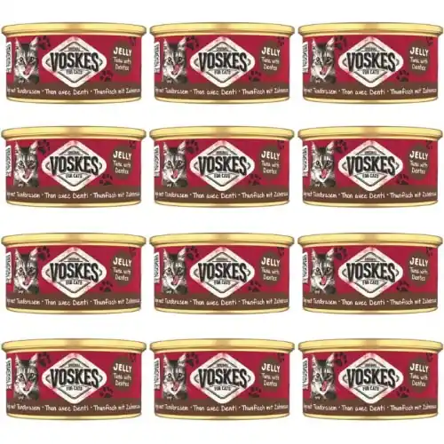 Bezpieczna płatność Mokra karma dla kota Voskes TUNA WITH DENTEX Tu艅czyk z kielcem 12 x 85g