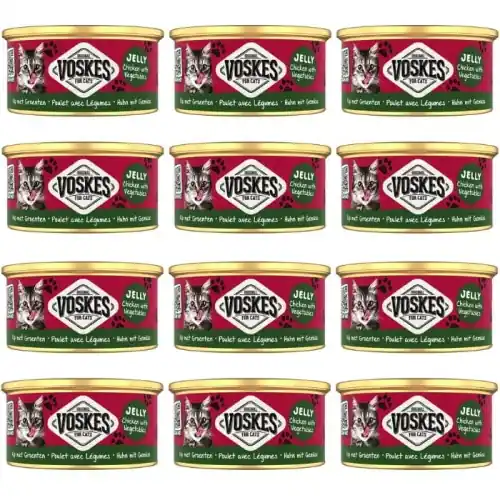 Mokra karma dla kota Voskes CHICKEN VEGETABLES Kurczak z warzywami 12 x 85g Do wyczerpania zapasów