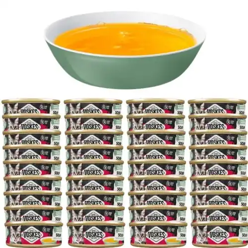 Zupa bulion dla kota z kurczakiem Voskes Cat soup with Chicken 36 x 50g Wybór klientów