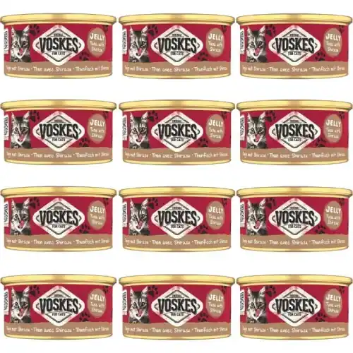 Mokra karma dla kota Voskes TUNA WITH SHIRASU Tu艅czyk z sardel膮 12 x 85g Nie przegap