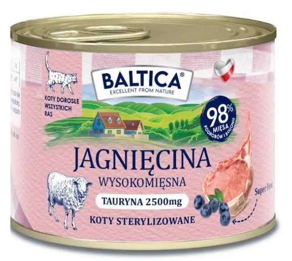 Baltica Smaki Regionów Adult Mono Jagnięcina Mokra karma dla kota op. 185g Wyprzedaż