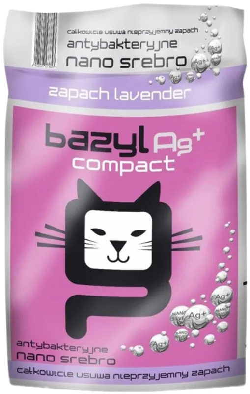 Bazyl Ag+ Compact Lavender Żwirek bentonitowy zapach lawenda dla kota poj. 5l Szybka dostawa