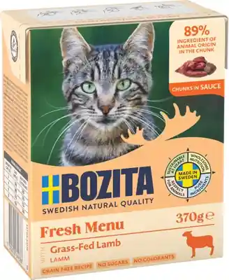 Bezpieczna płatność Bozita Adult Jagnięcina w sosie Mokra Karma dla kota op. 370g