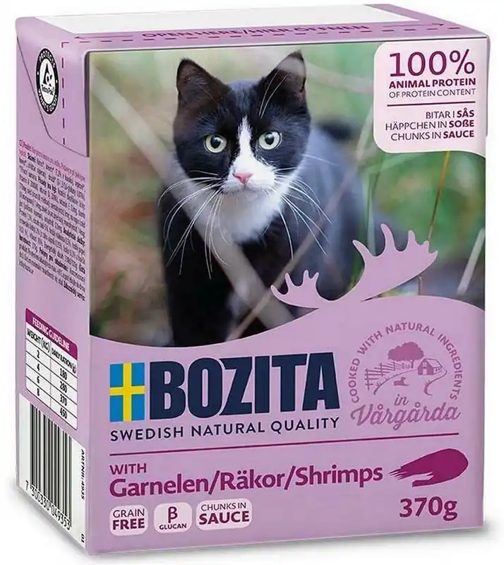 Bozita Adult Krewetki w sosie Mokra Karma dla kota op. 370g Wybór klientów