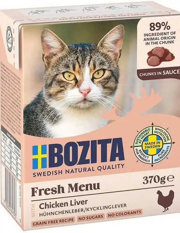 Bestseller Bozita Adult Wątróbka z kurczaka w sosie Mokra Karma dla kota op. 370g