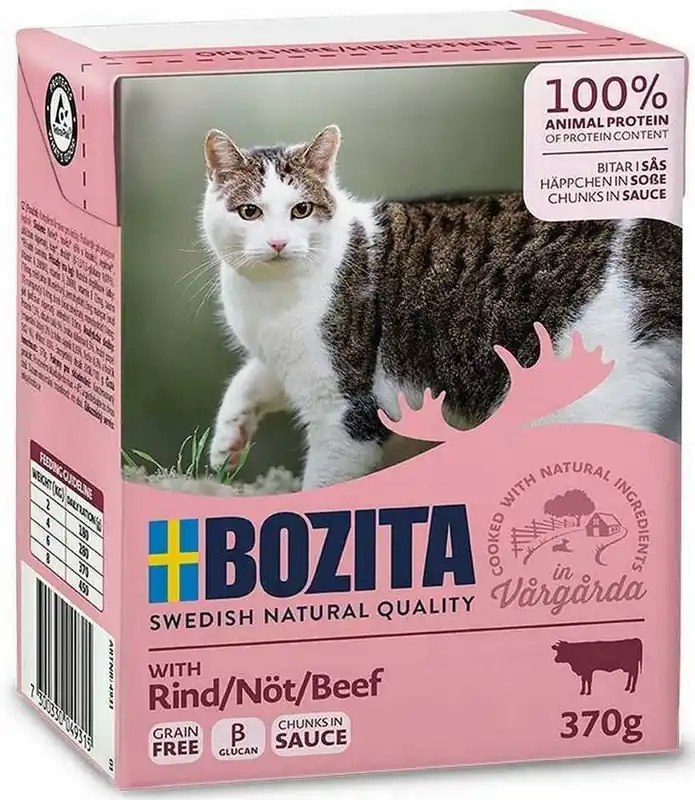 Hit cenowy Bozita Adult Wołowina w sosie Mokra Karma dla kota op. 370g