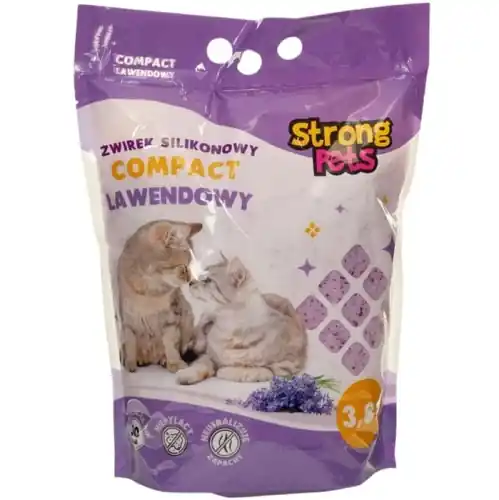STRONG PETS 偶wirek silikonowy 3,8l comp.lawenda Łatwy zwrot