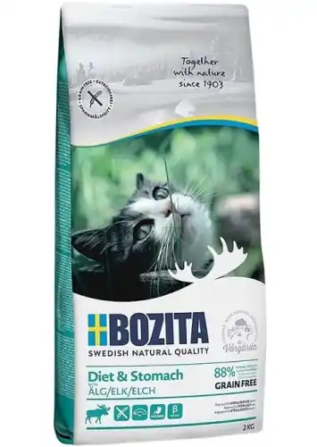 Bozita Diet & Stomach Elk Sucha karma bez zb贸偶 dla kota 艁o艣 2kg Zamów teraz