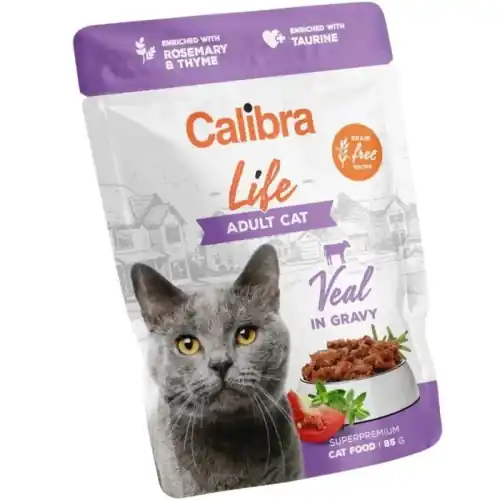 Calibra Cat Life Kot Ciel臋cina w sosie Saszetka Mokra karma dla kota 85g Niska cena