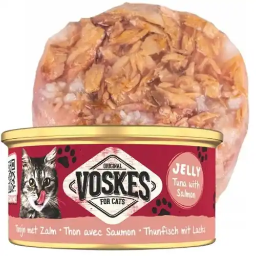 Bezpieczna płatność Mokra karma dla kota Voskes TUNA WITH SALMON Tu艅czyk z 艂ososiem 85g