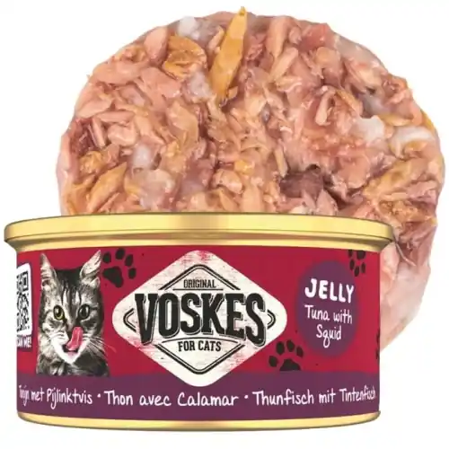 Mokra karma dla kota Voskes TUNA WITH SQUID Tu艅czyk z kalmarami 85g Hit cenowy