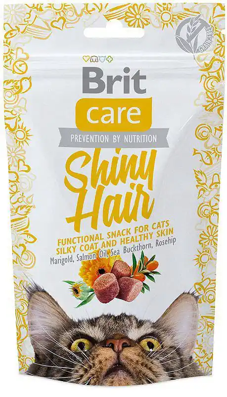 Brit Care Cat Przysmak Snack Shiny Hair dla kota op. 50g Super okazja
