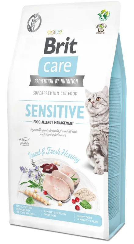 Oferta Brit Care Grain-Free Insect&Herring Sensitive Sucha Karma dla kota op. 400g