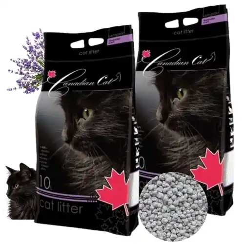 Ostatnie sztuki Canadian Cat Lawenda 偶wirek bentonitowy zbrylaj膮cy dla kota zapach 2x10L