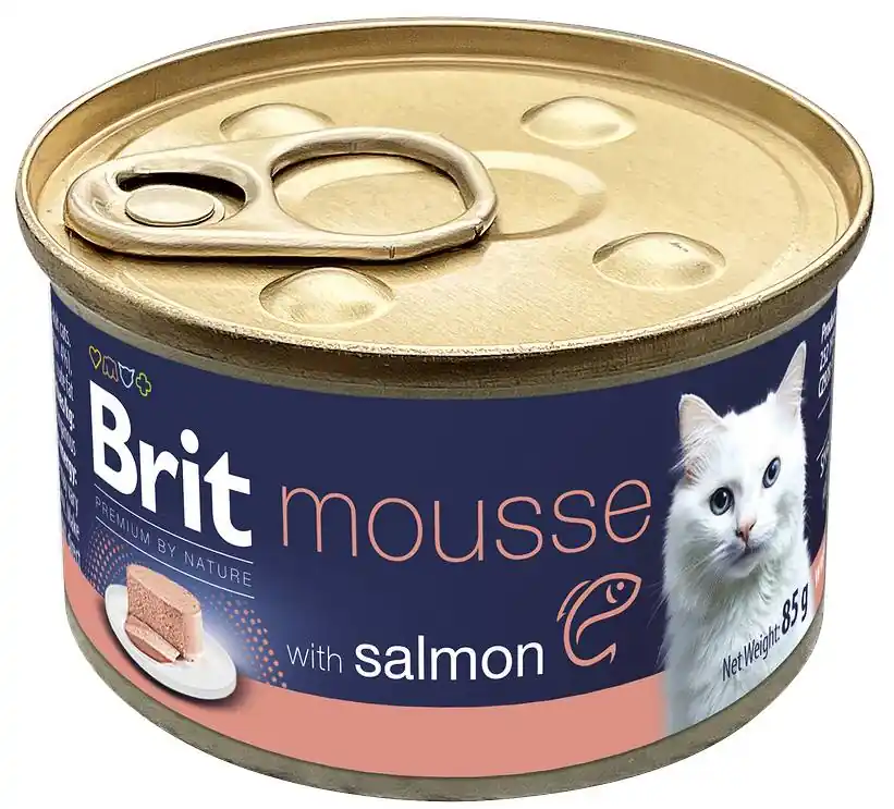Niska cena Brit Premium by Nature Cat Mousse Salmon Mokra Karma dla kota op. 85g