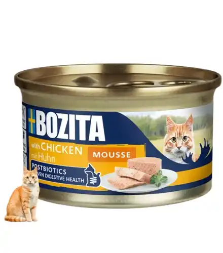 Taniej Bozita mus Kurczak karma mokra dla kota z postbiotykiem 85 g