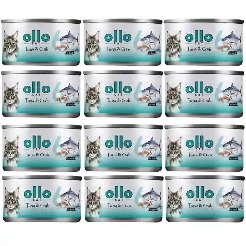 Rabat Ollo Cat nr 6 Tu艅czyk Krab w sosie 12x70g