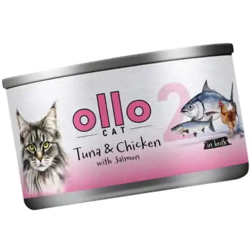 Ollo Cat nr 2 Tu艅czyk Kurczak 艁oso艣 Karma mokra dla kota koci膮t 70g Oferta czasowa