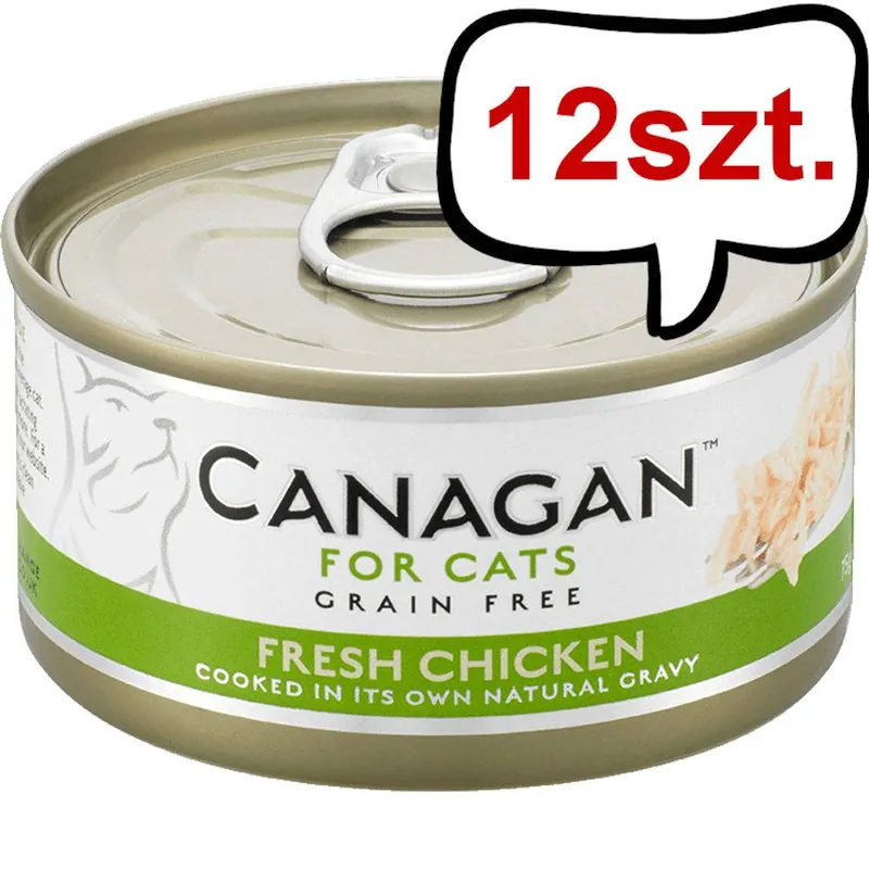 Super okazja Canagan For Cats Fresh Chicken Mokra Karma dla kota op. 75g Pakiet 12szt.