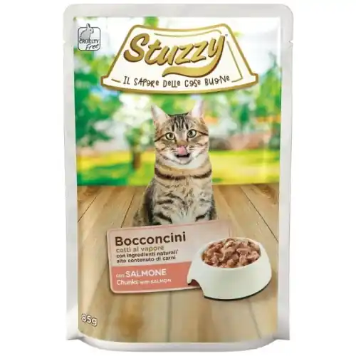 Stuzzy Bocconcini Karma mokra dla kota 艁oso艣 w sosie Saszetka 85g Wyjątkowa oferta