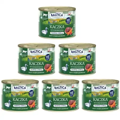 Zamów dziś Baltica Smaki Region贸w Kot Kaczka 6 x 185g Mokra karma dla kota