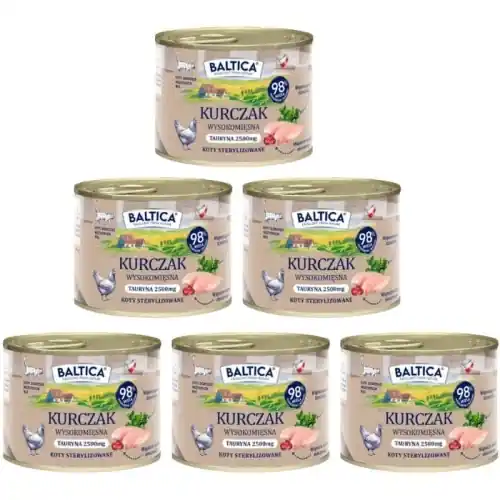 Baltica Smaki Region贸w Kot Kurczak 6 x 185g Karma mokra dla kot贸w doros艂ych Nowość