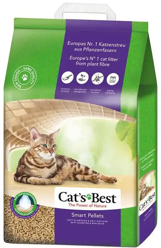 Cena promocyjna Cat‘s Best Żwirek drzewny Smart Pellet (Nature Gold) dla kota op. 5kg (10l)